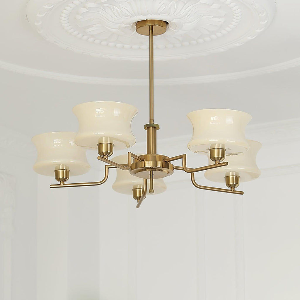Zeluna Glass Chandelier-Moonnatur