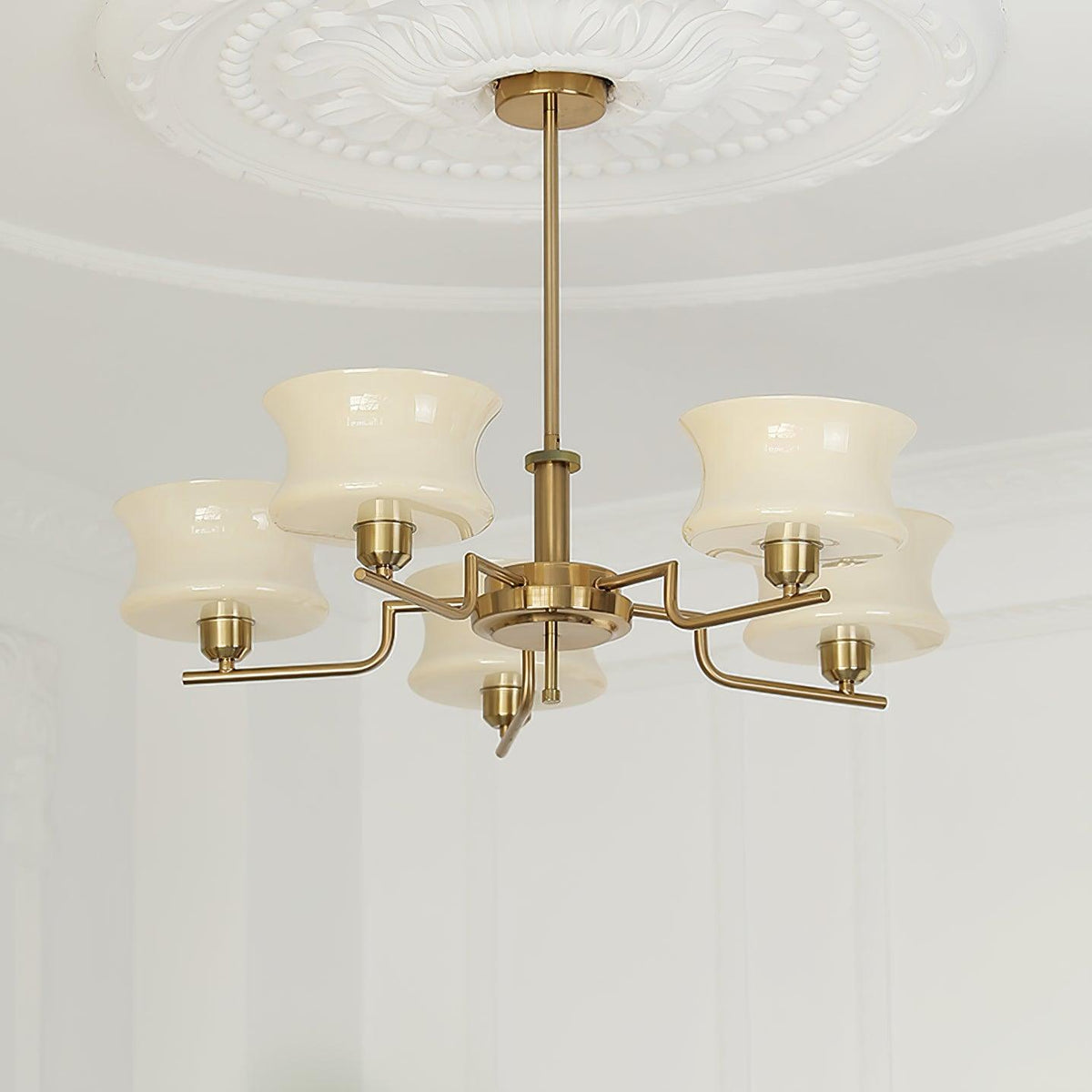 Zeluna Glass Chandelier-Moonnatur