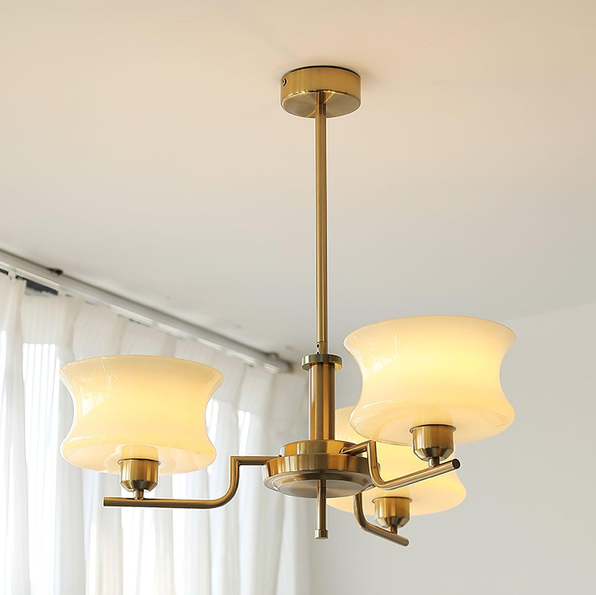 Zeluna Glass Chandelier-Moonnatur