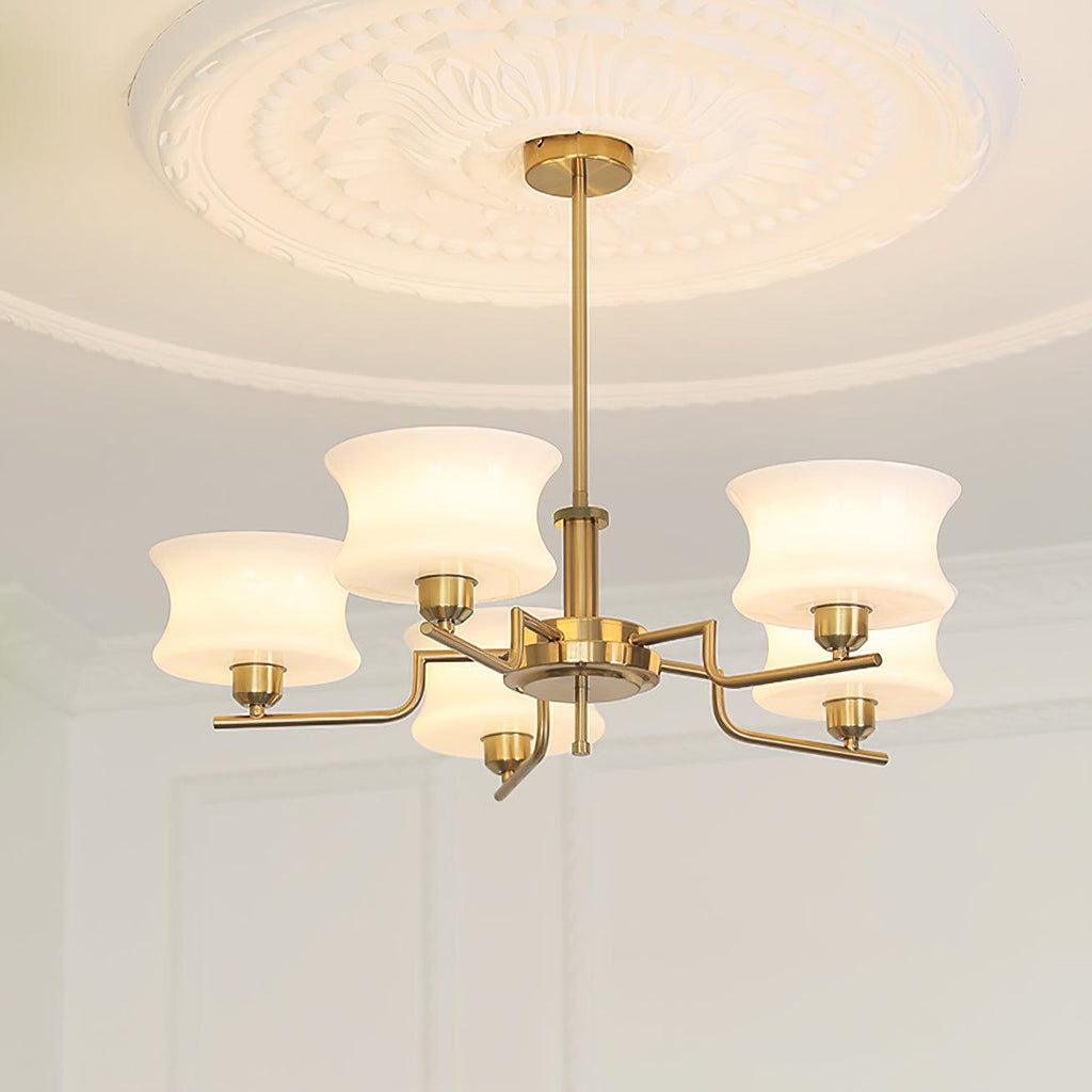 Zeluna Glass Chandelier-Moonnatur