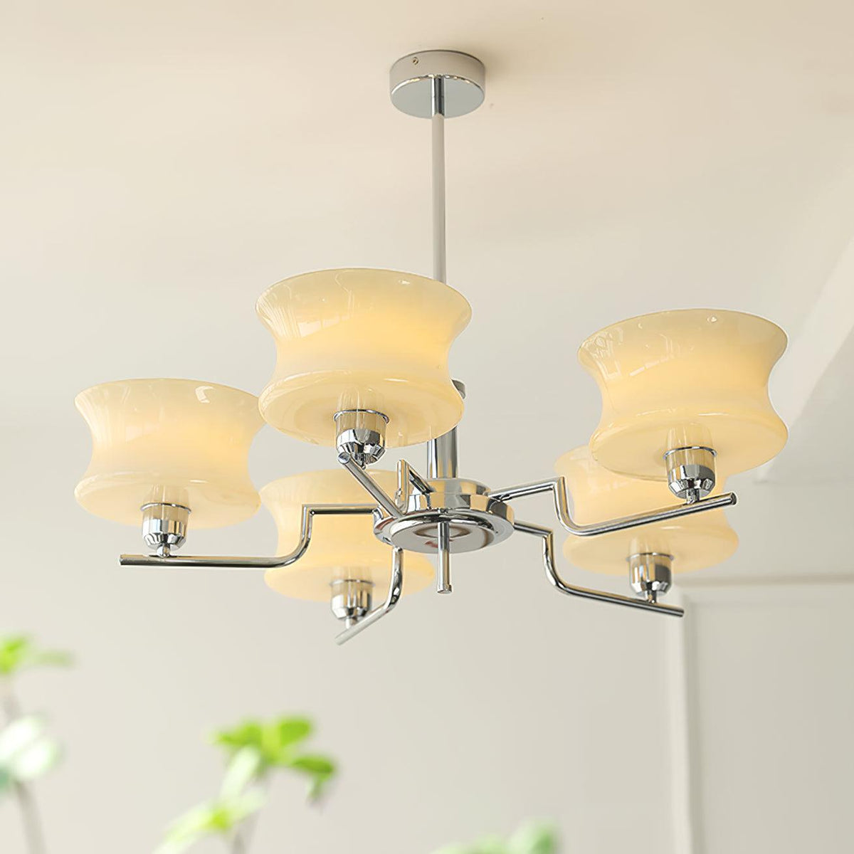 Zeluna Glass Chandelier-Moonnatur