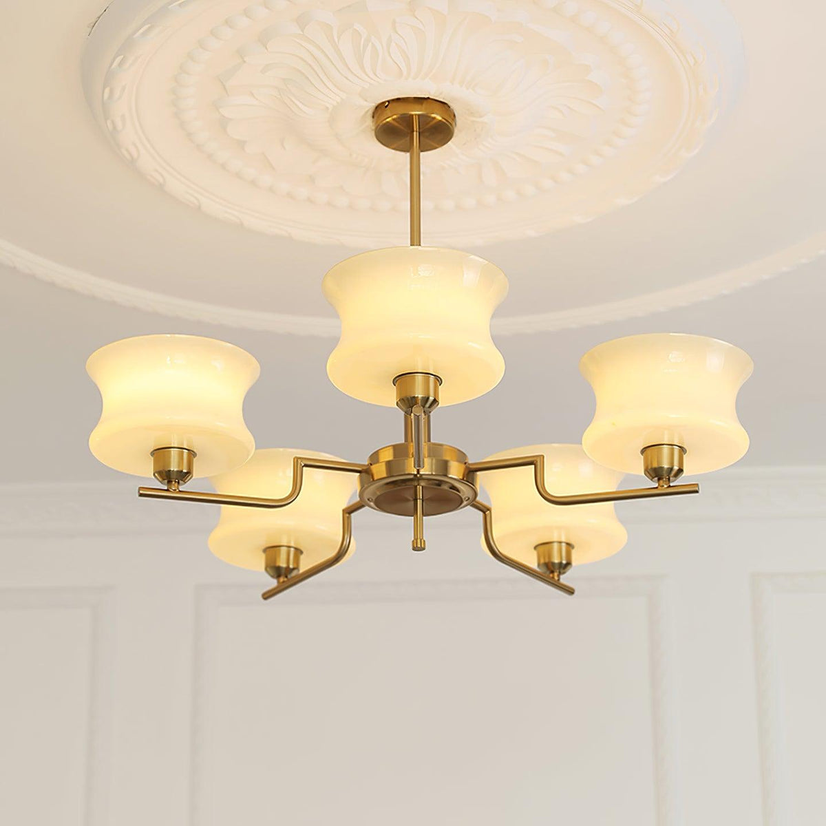 Zeluna Glass Chandelier-Moonnatur