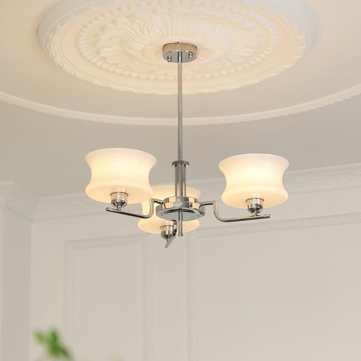 Zeluna Glass Chandelier-Moonnatur