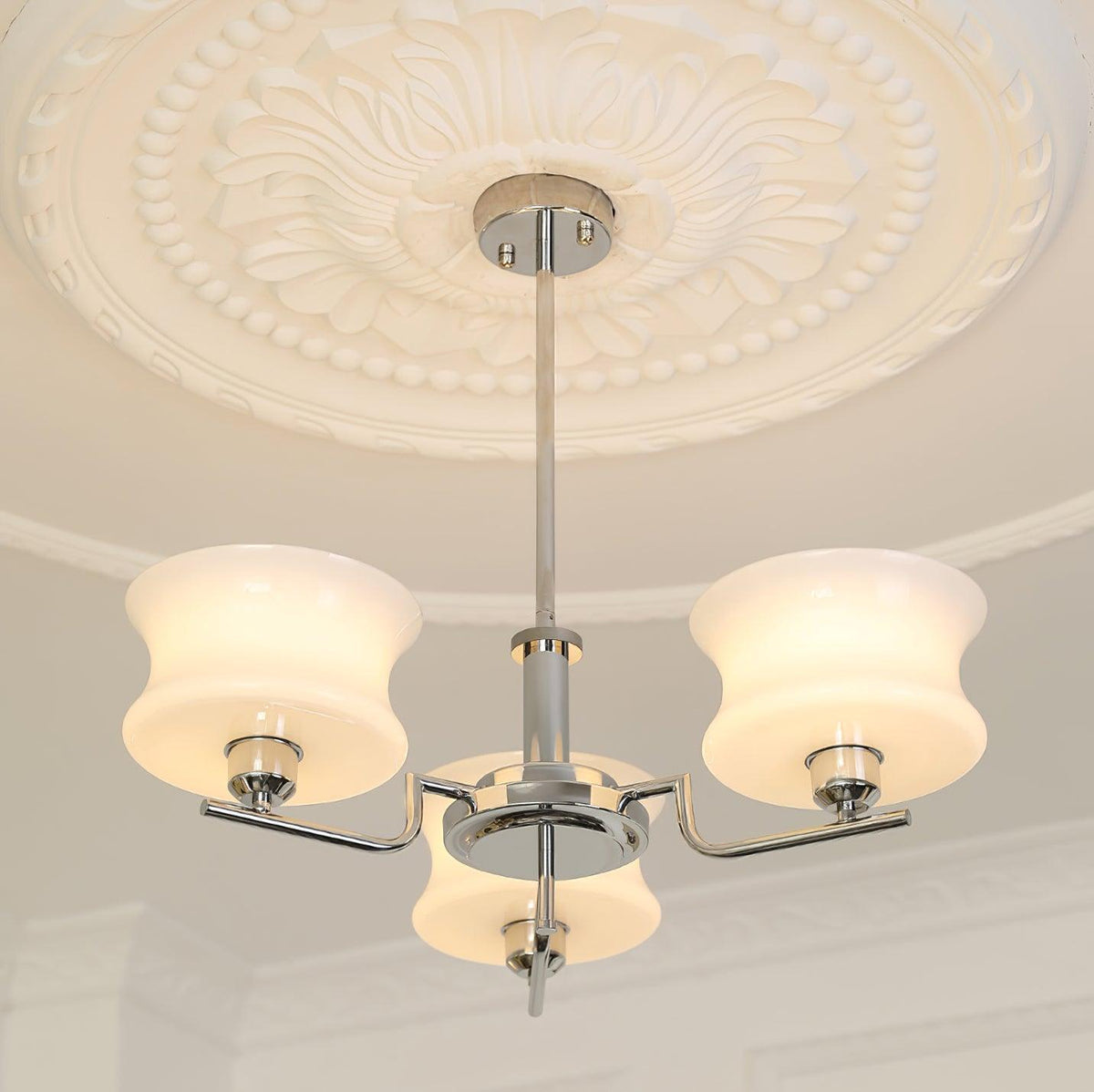 Zeluna Glass Chandelier-Moonnatur