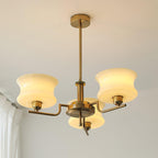 Zeluna Glass Chandelier-Moonnatur