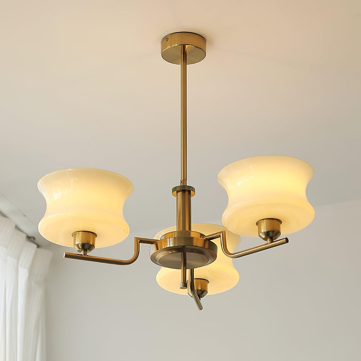 Zeluna Glass Chandelier-Moonnatur