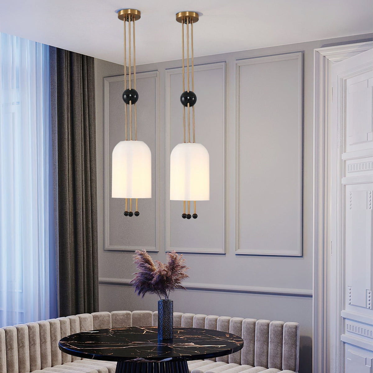Haverina Glass Pendant Light-Moonnatur