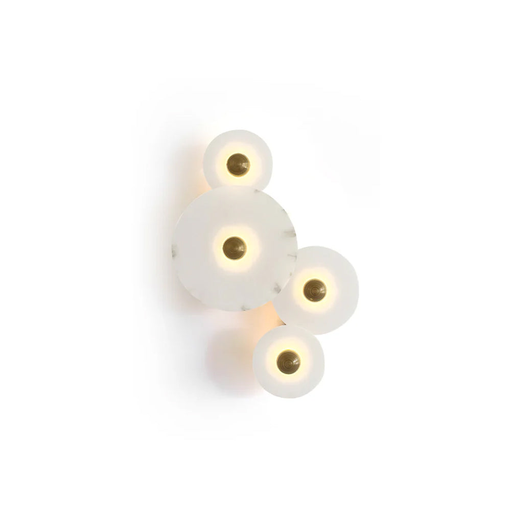 Ambeldale Alabaster Wall Light-Moonnatur