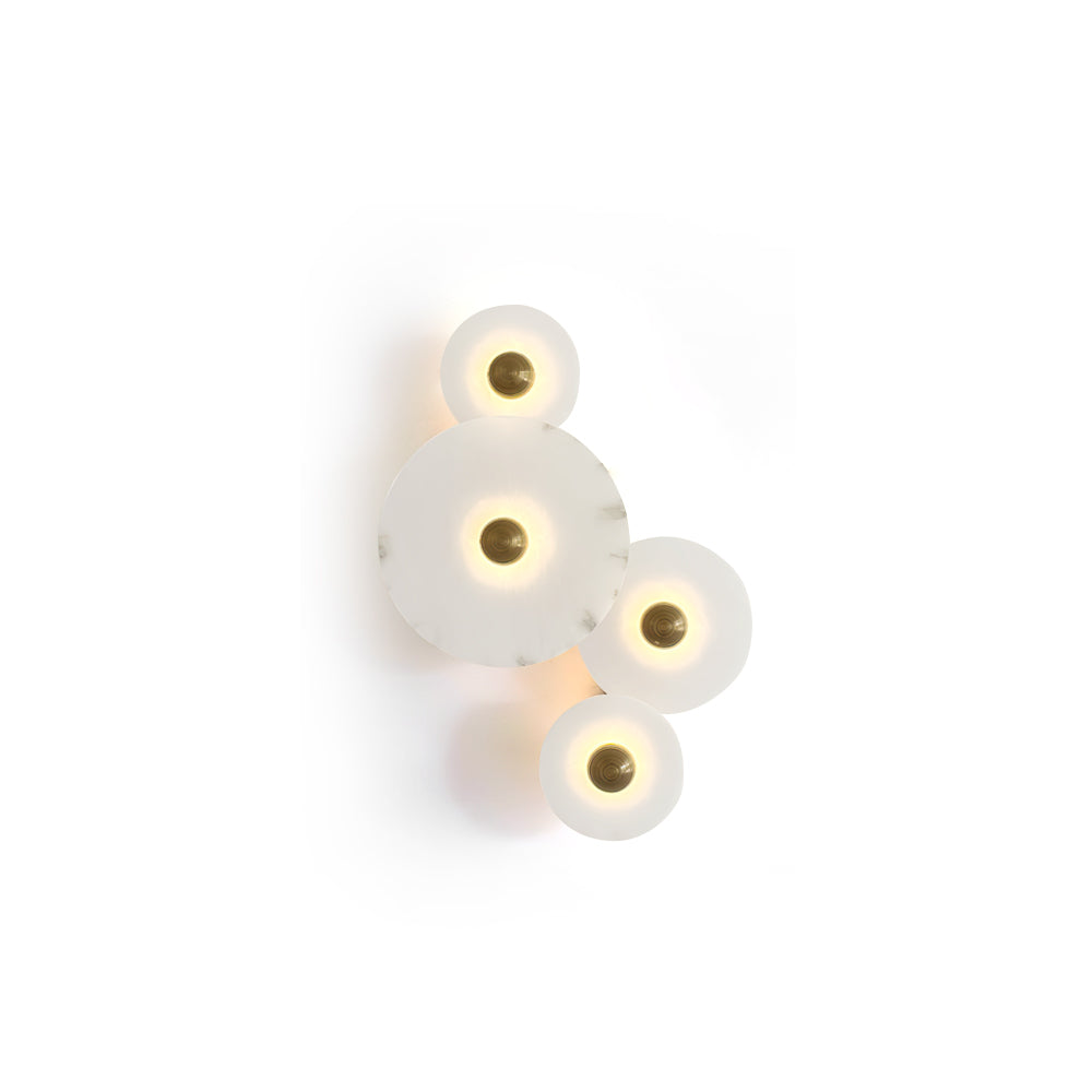 Ambeldale Alabaster Wall Light-Moonnatur