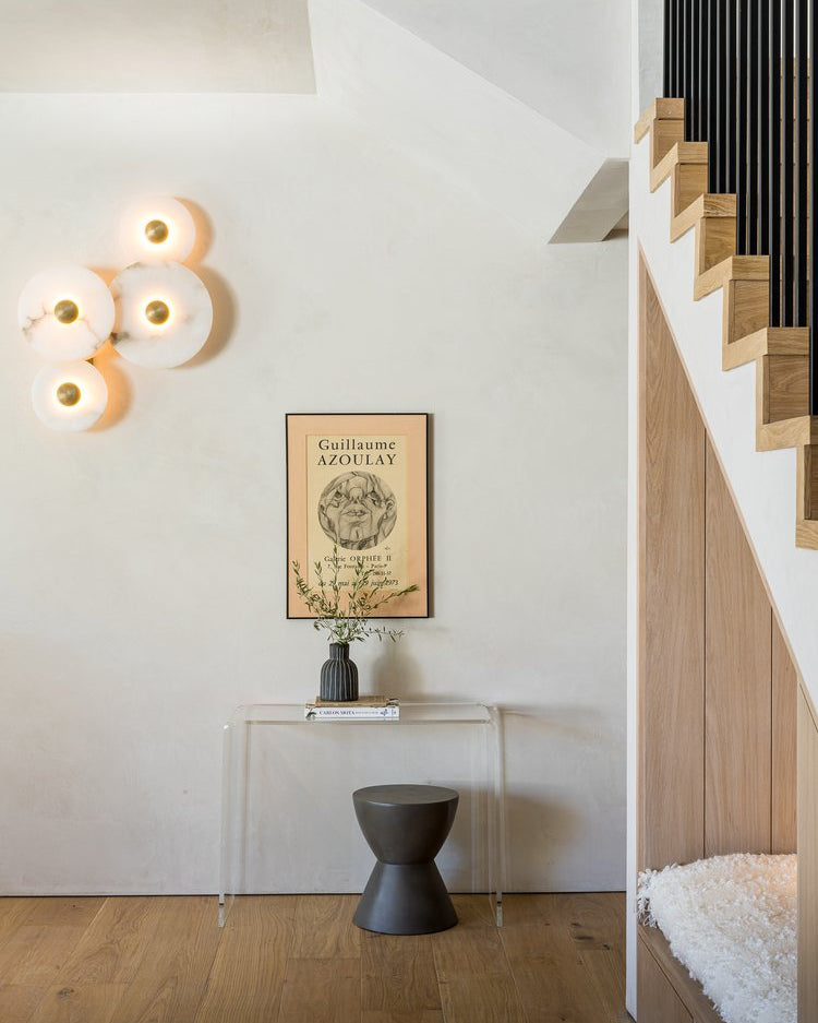 Ambeldale Alabaster Wall Light-Moonnatur