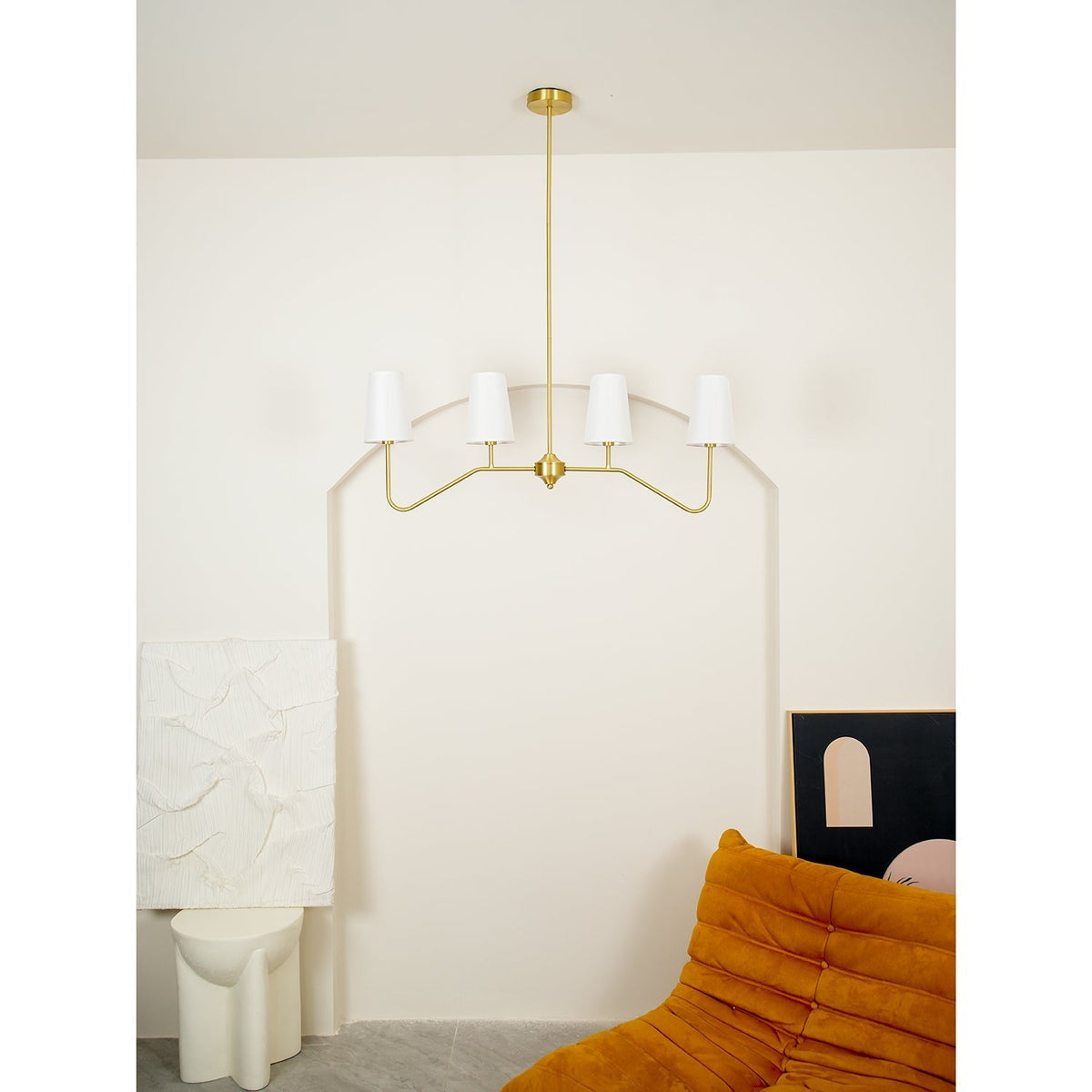 Corvenella Fabric Chandelier-Moonnatur