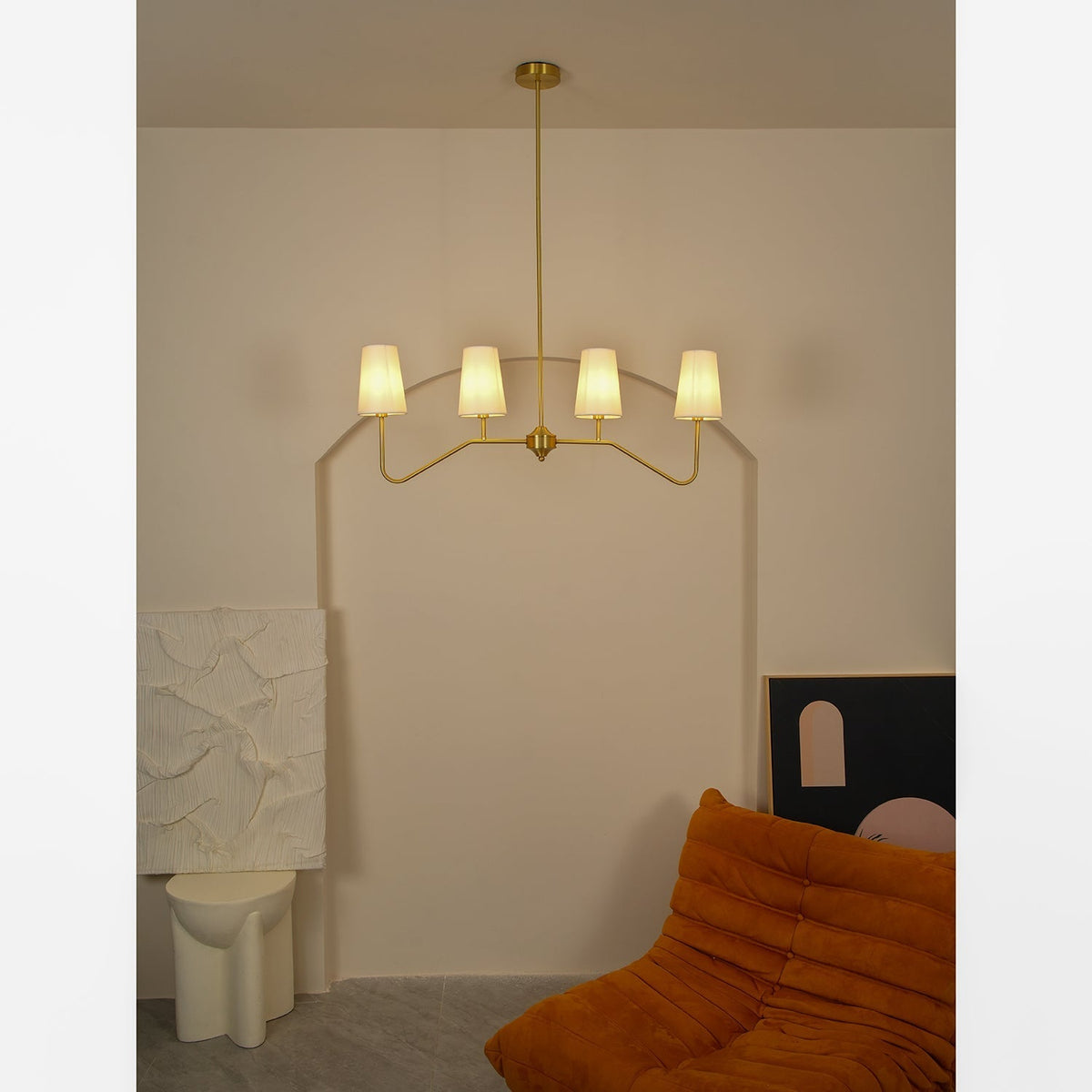 Corvenella Fabric Chandelier-Moonnatur