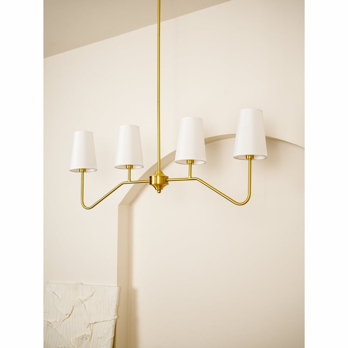 Corvenella Fabric Chandelier-Moonnatur