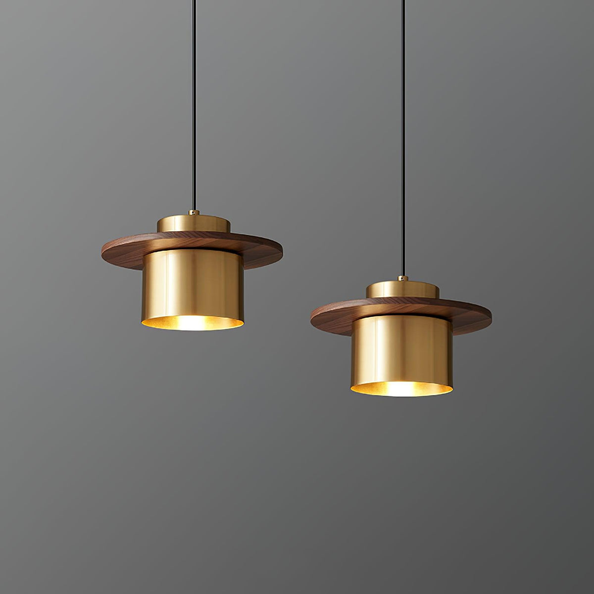 Roweniel Brass Pendant Light-Moonnatur