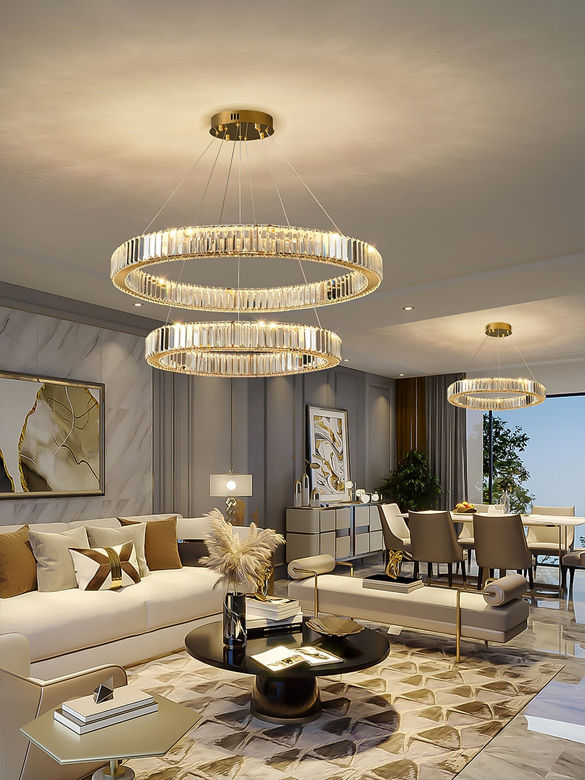 Yvenora Crystal Chandelier-Moonnatur