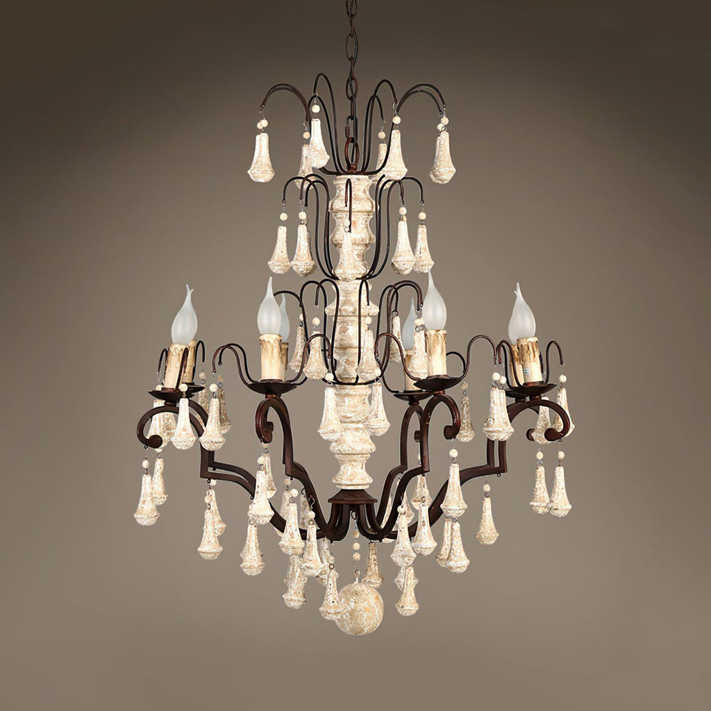 Laderford Wood Chandelier-Moonnatur