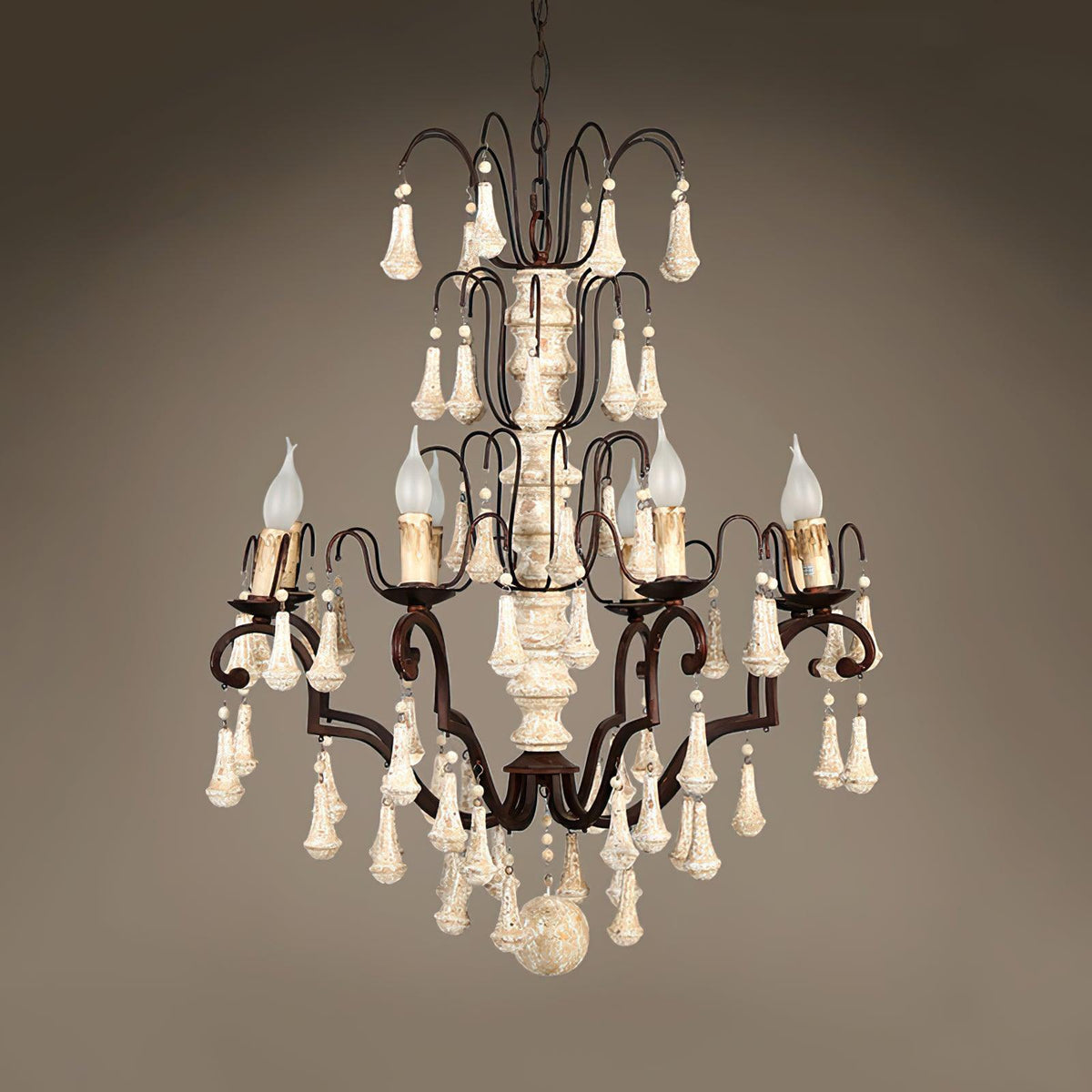 Laderford Wood Chandelier-Moonnatur