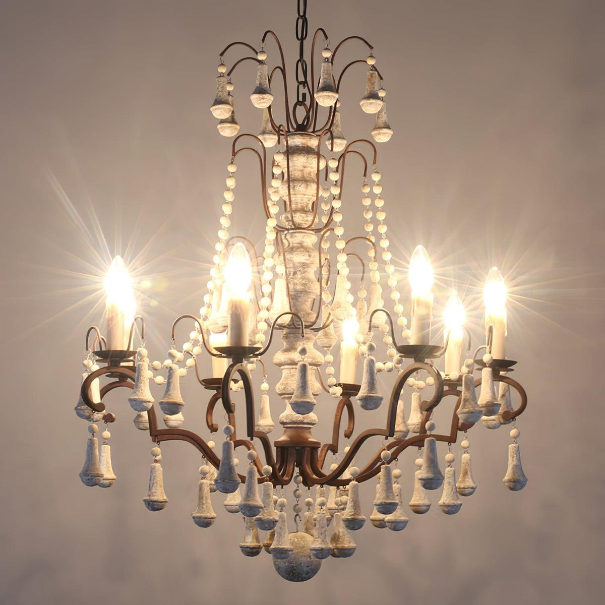 Laderford Wood Chandelier-Moonnatur