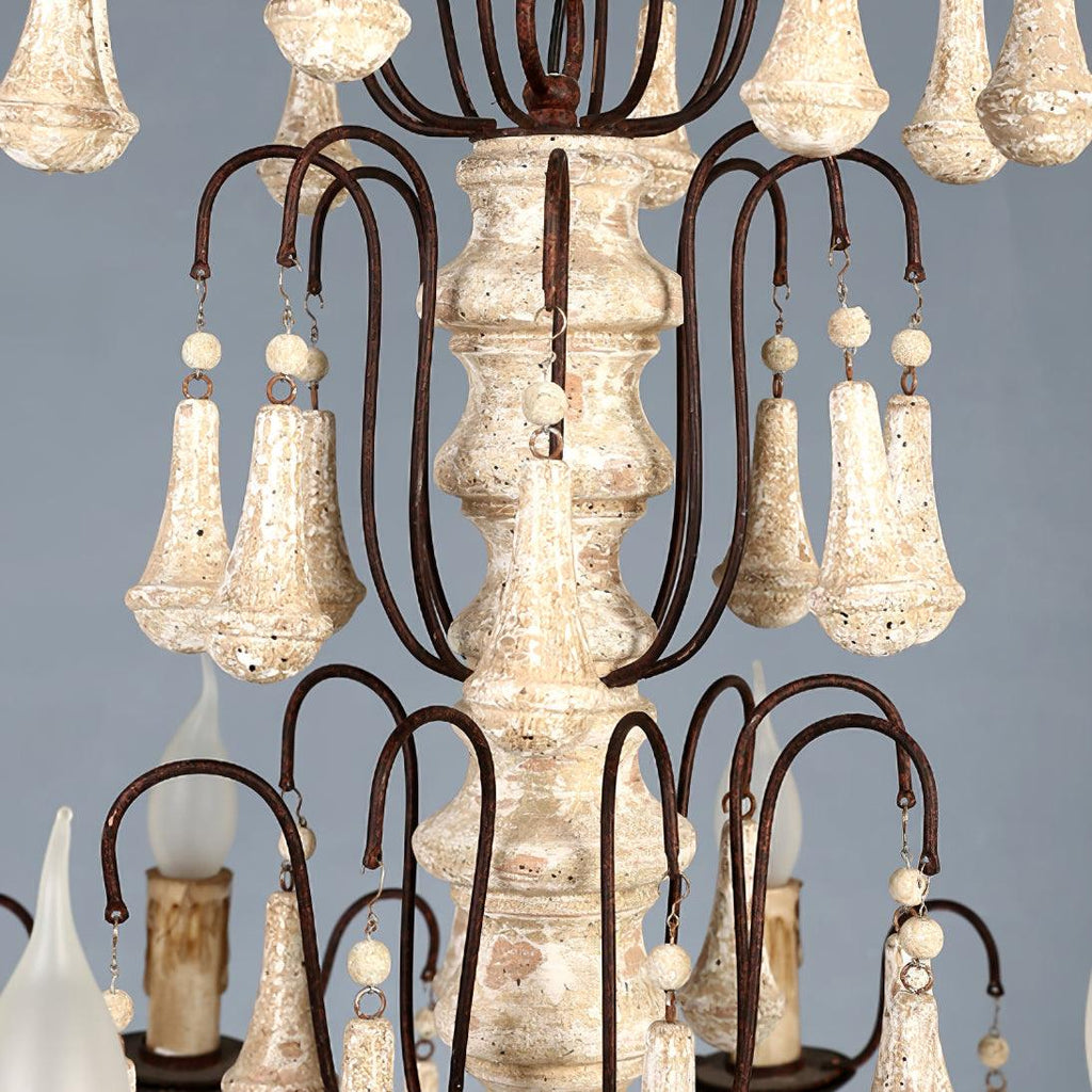 Laderford Wood Chandelier-Moonnatur