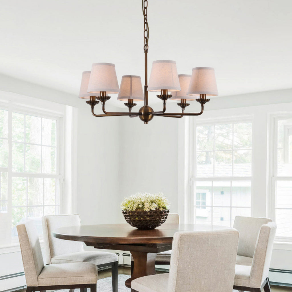 Kilvendale Fabric Chandelier-Moonnatur