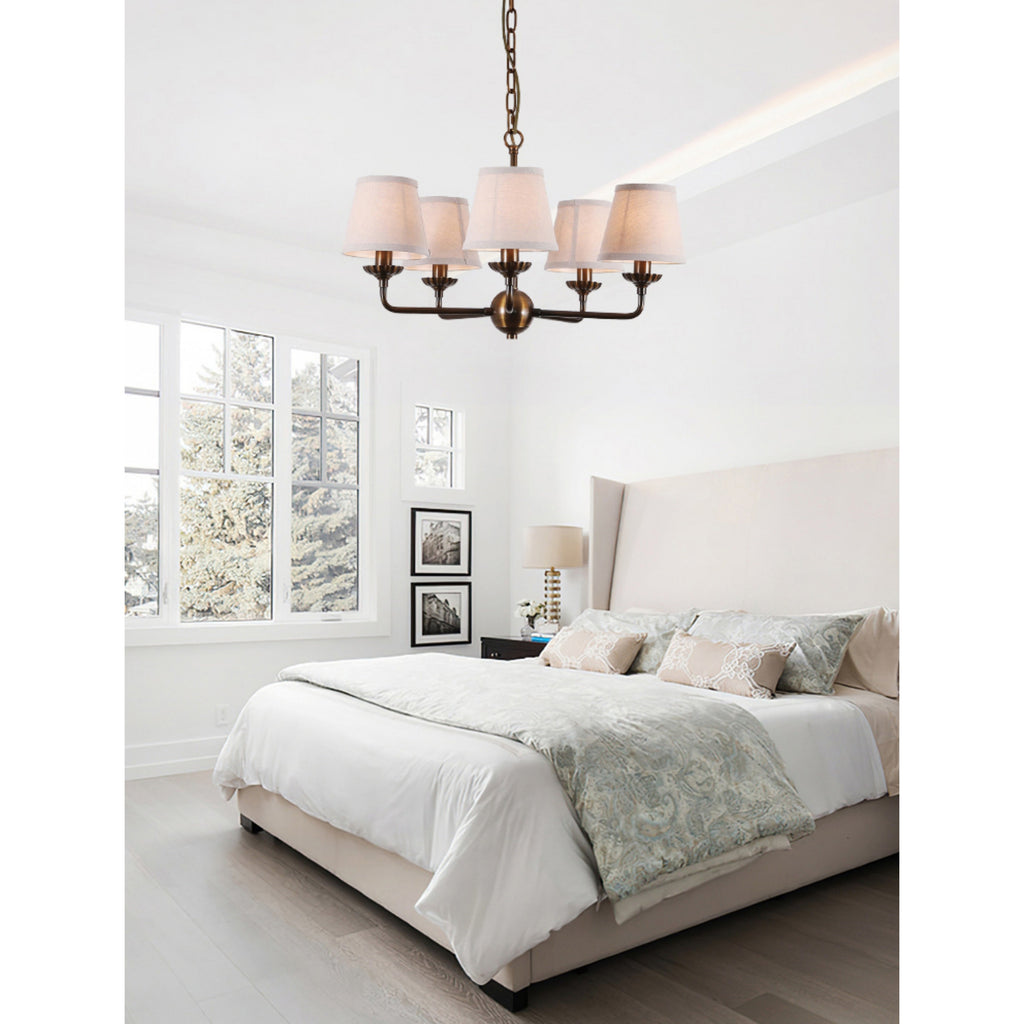 Kilvendale Fabric Chandelier-Moonnatur