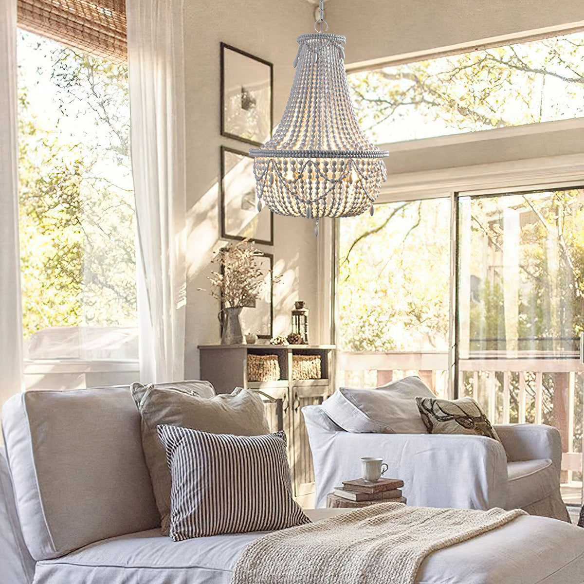 Kestercove Wood Chandelier-Moonnatur