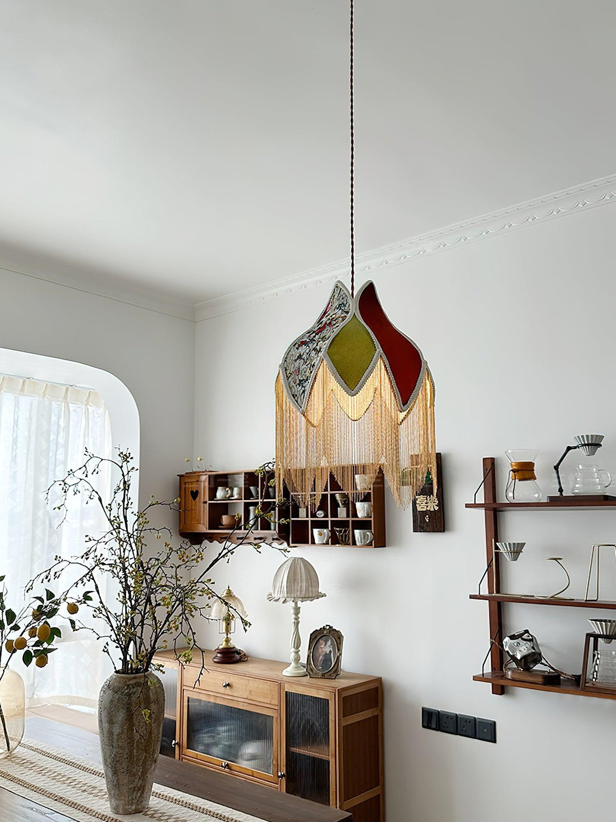 Elowune Velvet Pendant Light-Moonnatur