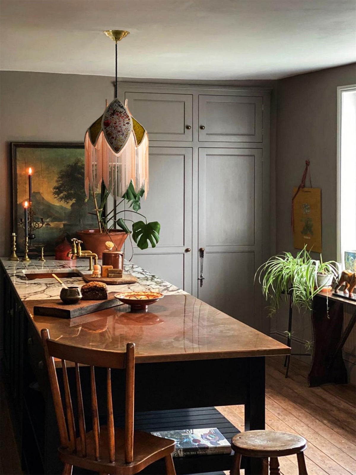Elowune Velvet Pendant Light-Moonnatur
