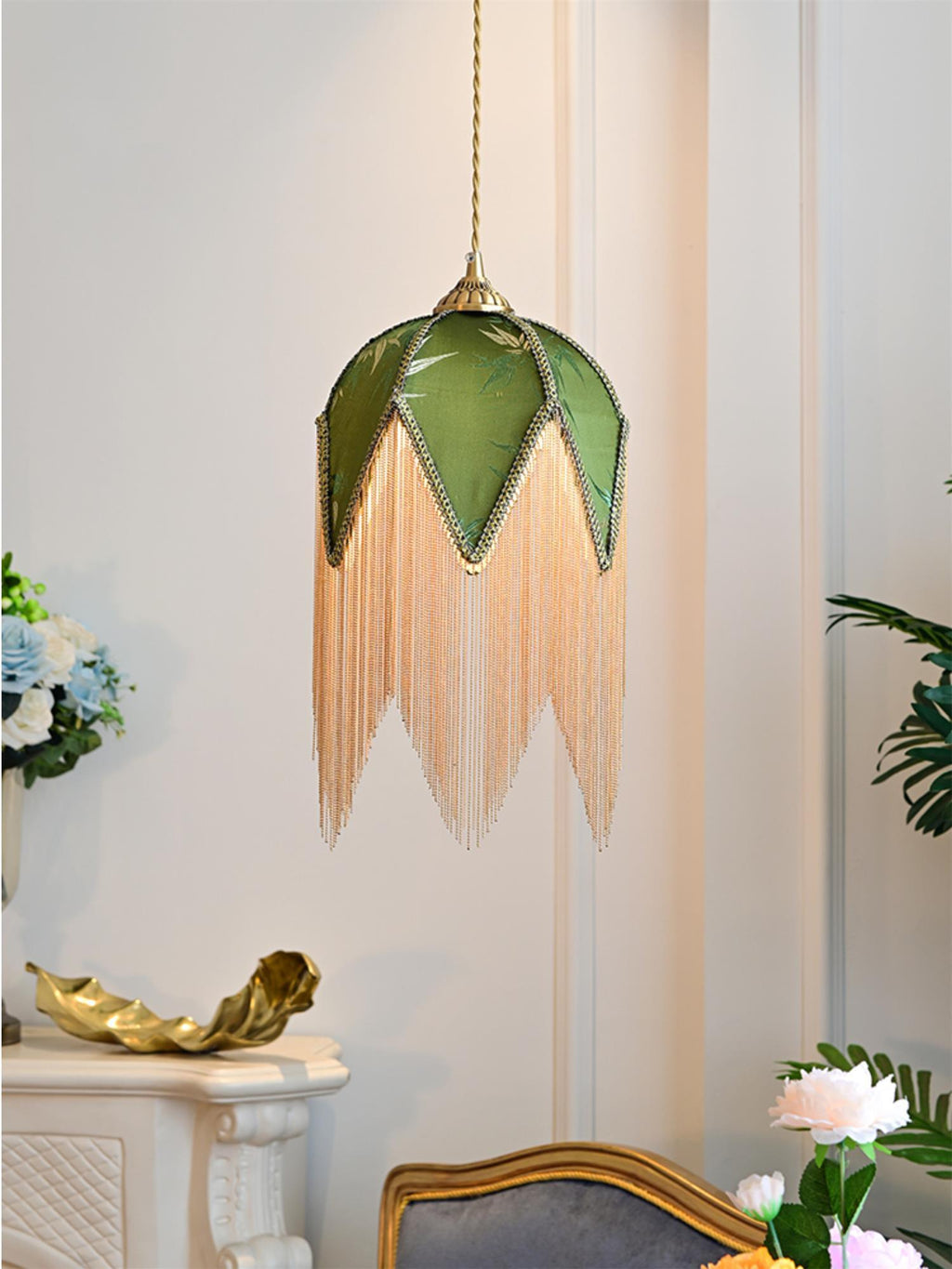 Elowune Velvet Pendant Light-Moonnatur