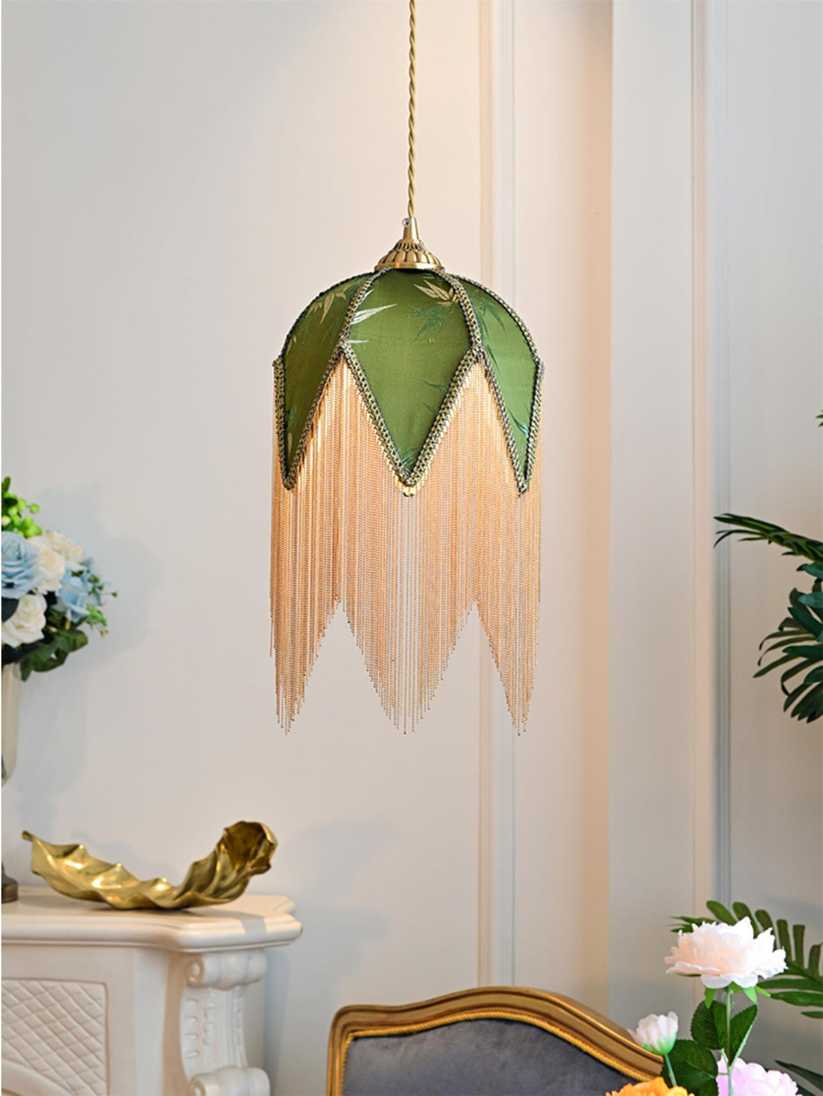 Elowune Velvet Pendant Light-Moonnatur