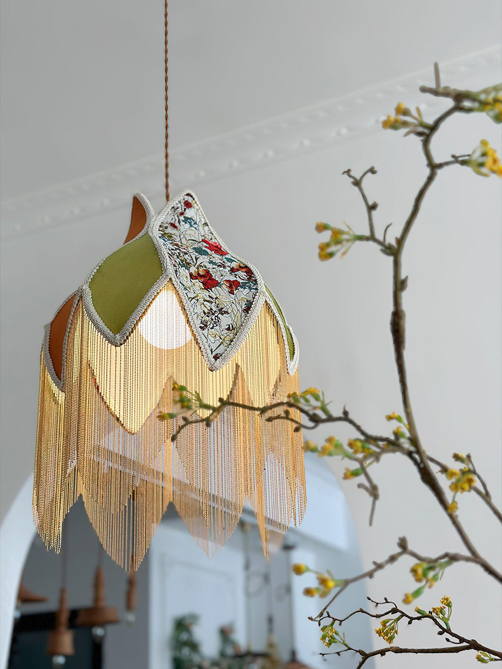 Elowune Velvet Pendant Light-Moonnatur