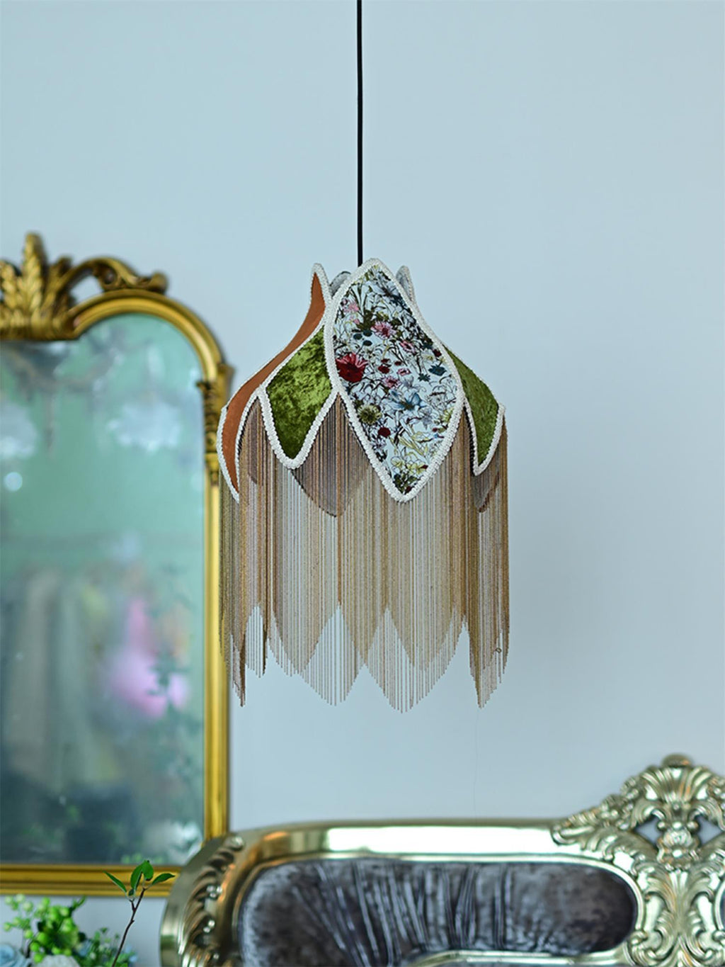 Elowune Velvet Pendant Light-Moonnatur