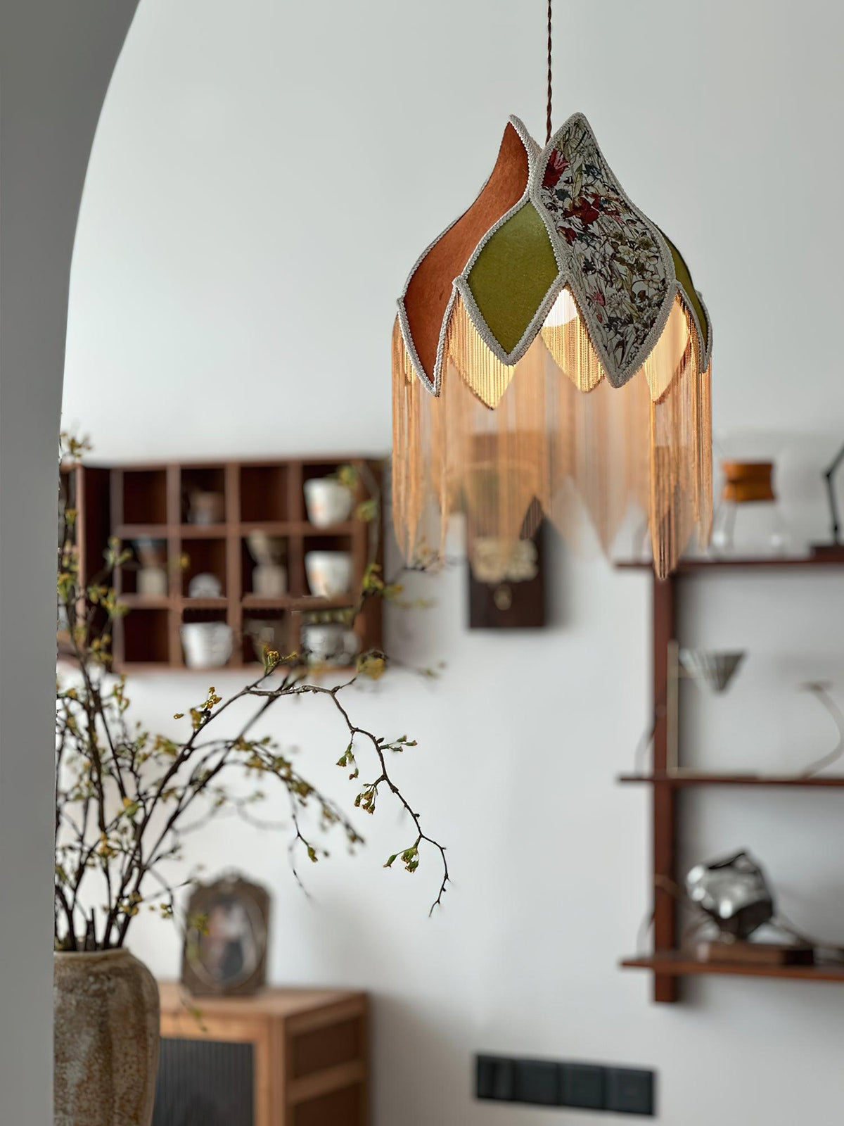 Elowune Velvet Pendant Light-Moonnatur