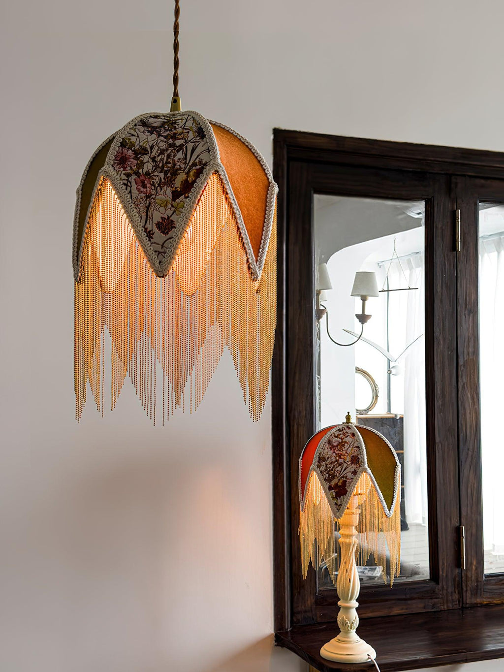 Elowune Velvet Pendant Light-Moonnatur