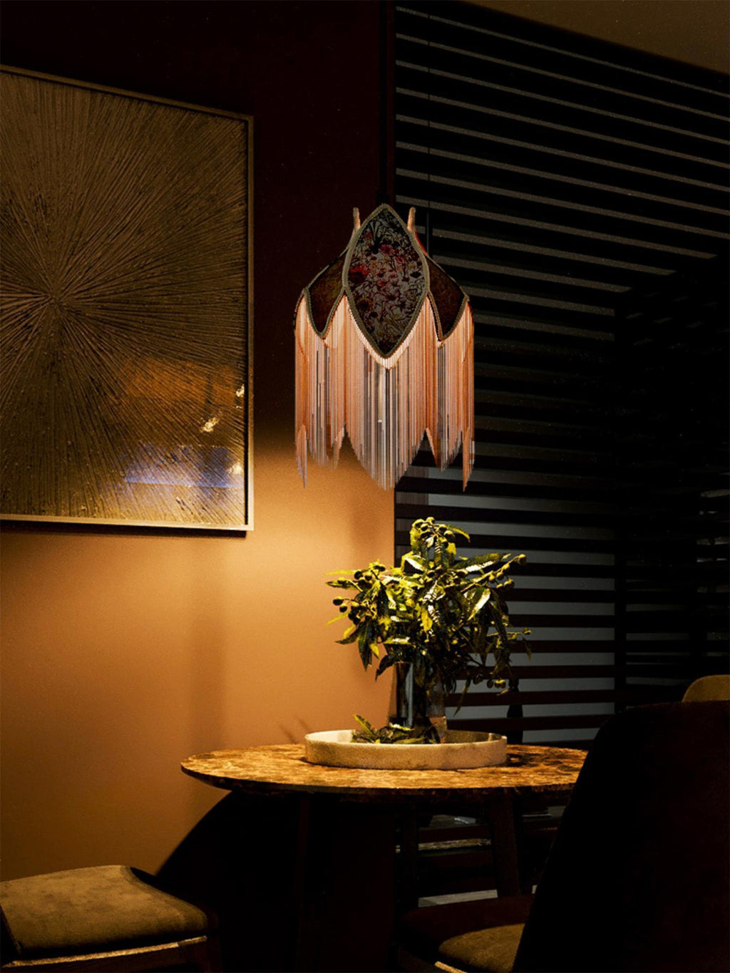 Elowune Velvet Pendant Light-Moonnatur
