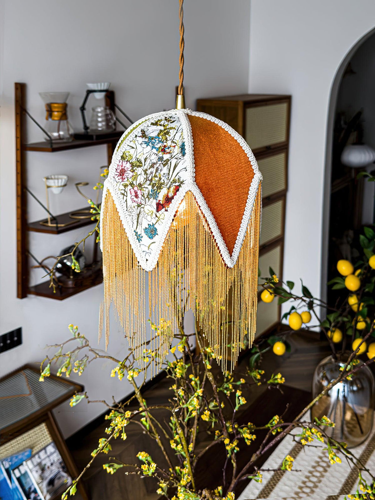 Elowune Velvet Pendant Light-Moonnatur