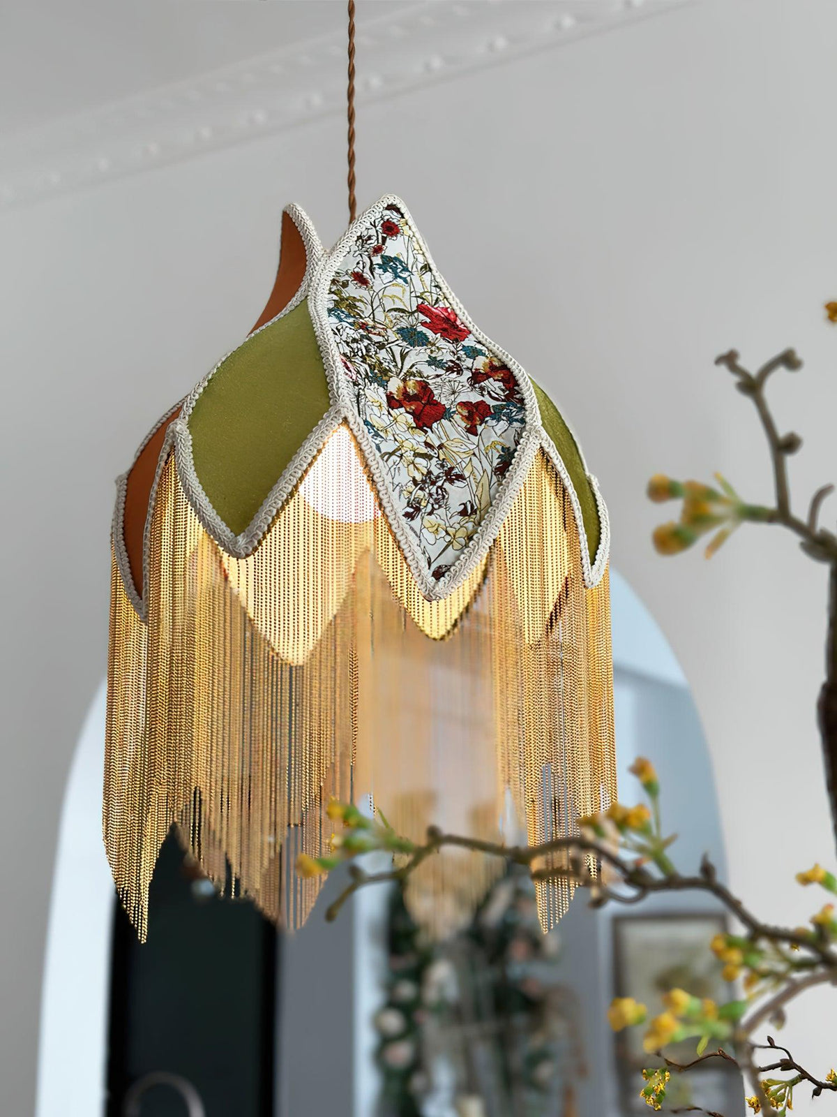 Elowune Velvet Pendant Light-Moonnatur