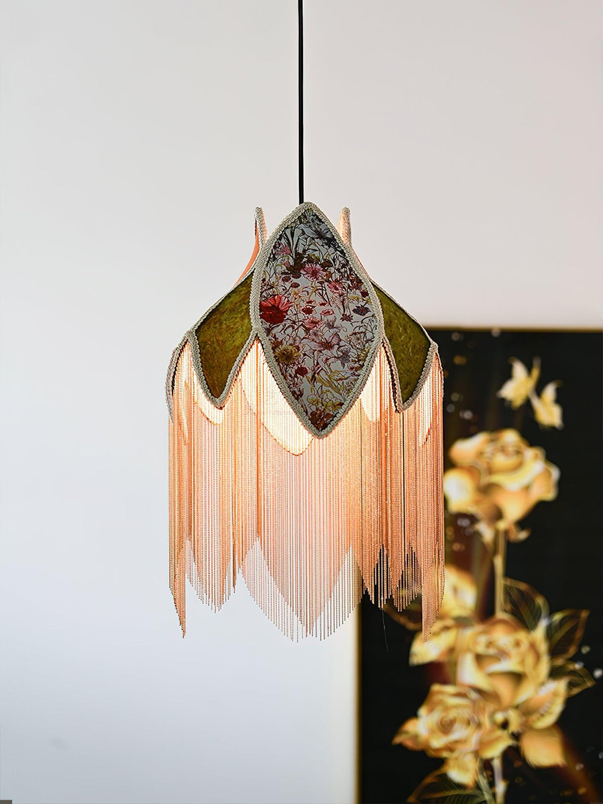 Elowune Velvet Pendant Light-Moonnatur