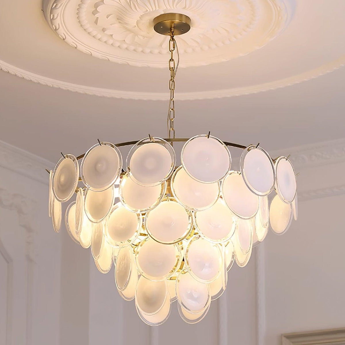 Fendelvale Glass Chandelier-Moonnatur