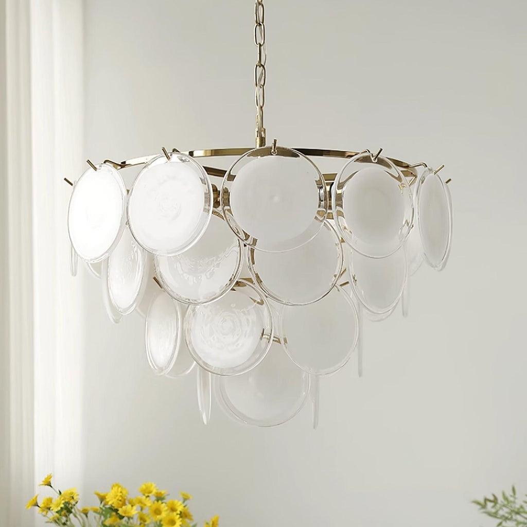 Fendelvale Glass Chandelier-Moonnatur
