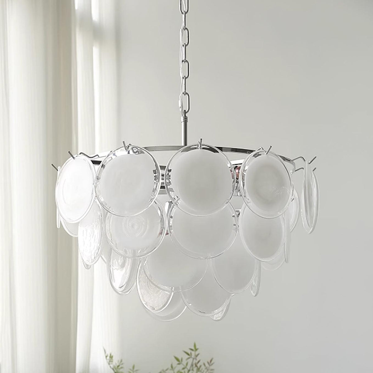 Fendelvale Glass Chandelier-Moonnatur