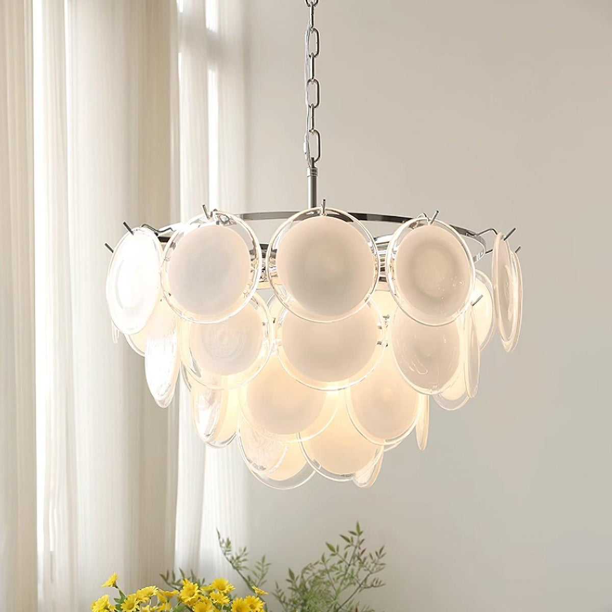 Fendelvale Glass Chandelier-Moonnatur