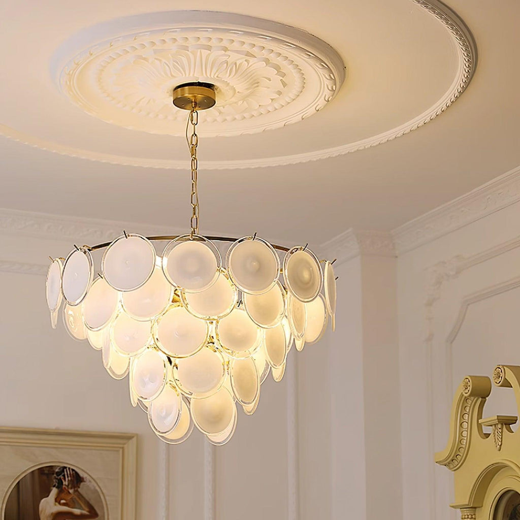 Fendelvale Glass Chandelier-Moonnatur