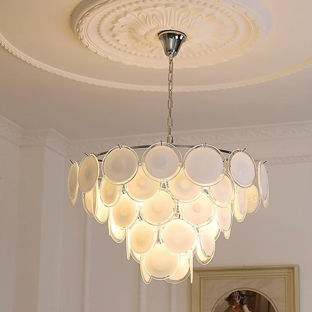Fendelvale Glass Chandelier-Moonnatur