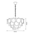 Fendelvale Glass Chandelier-Moonnatur