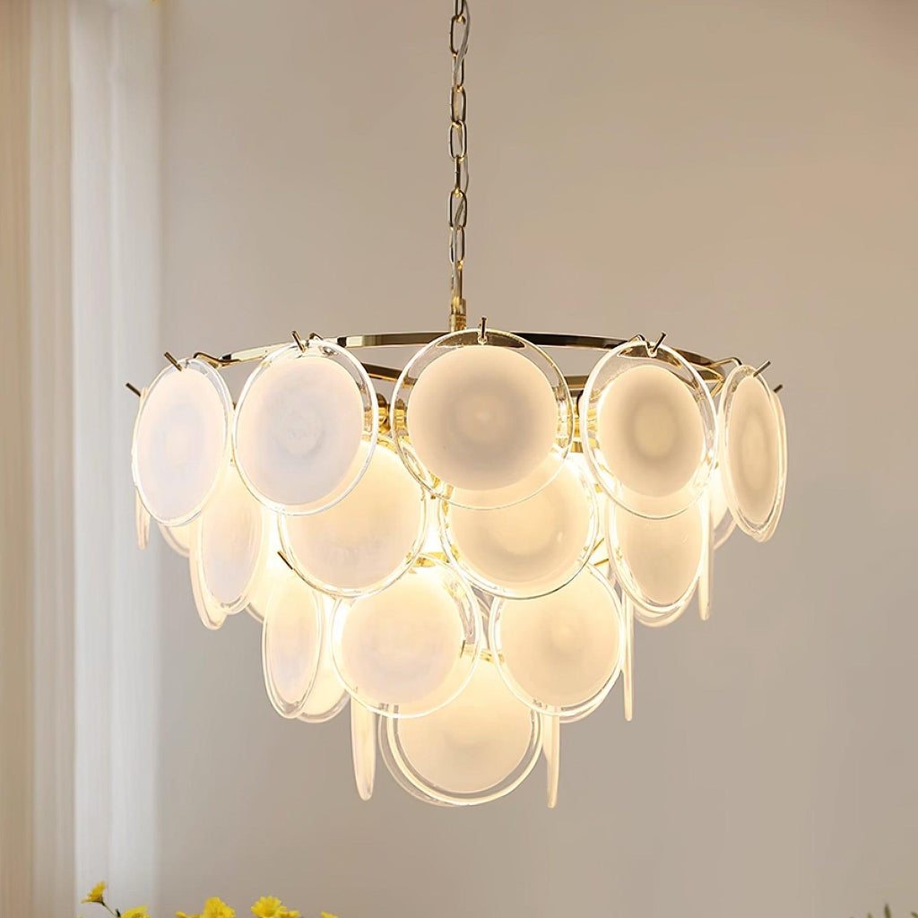 Fendelvale Glass Chandelier-Moonnatur