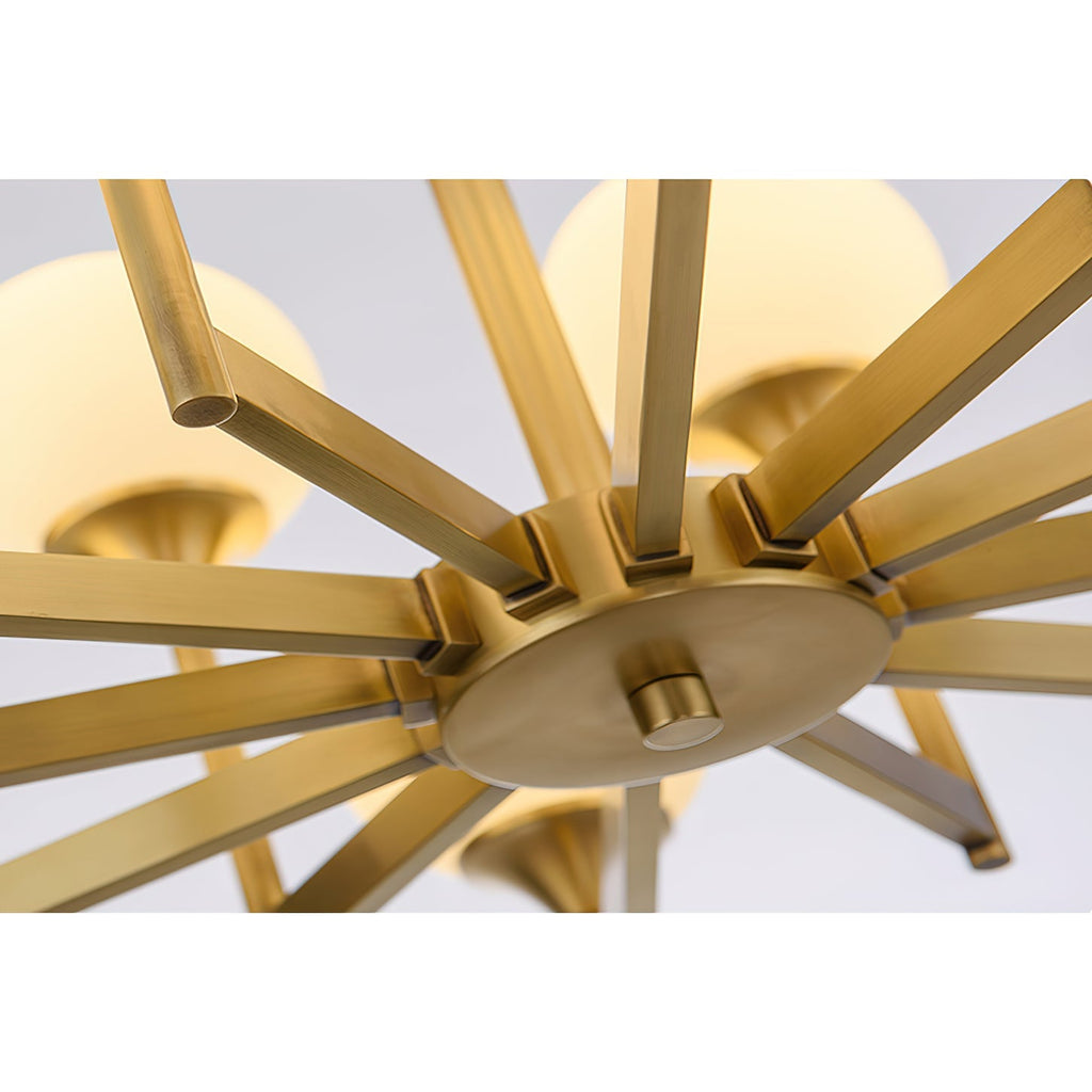 Kenrenfern Glass Chandelier-Moonnatur