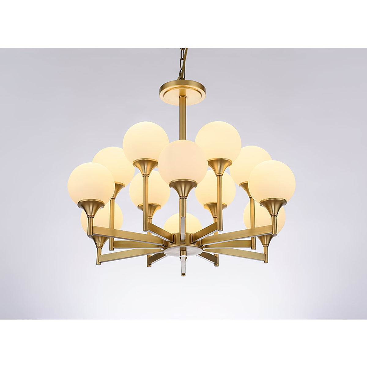 Kenrenfern Glass Chandelier-Moonnatur
