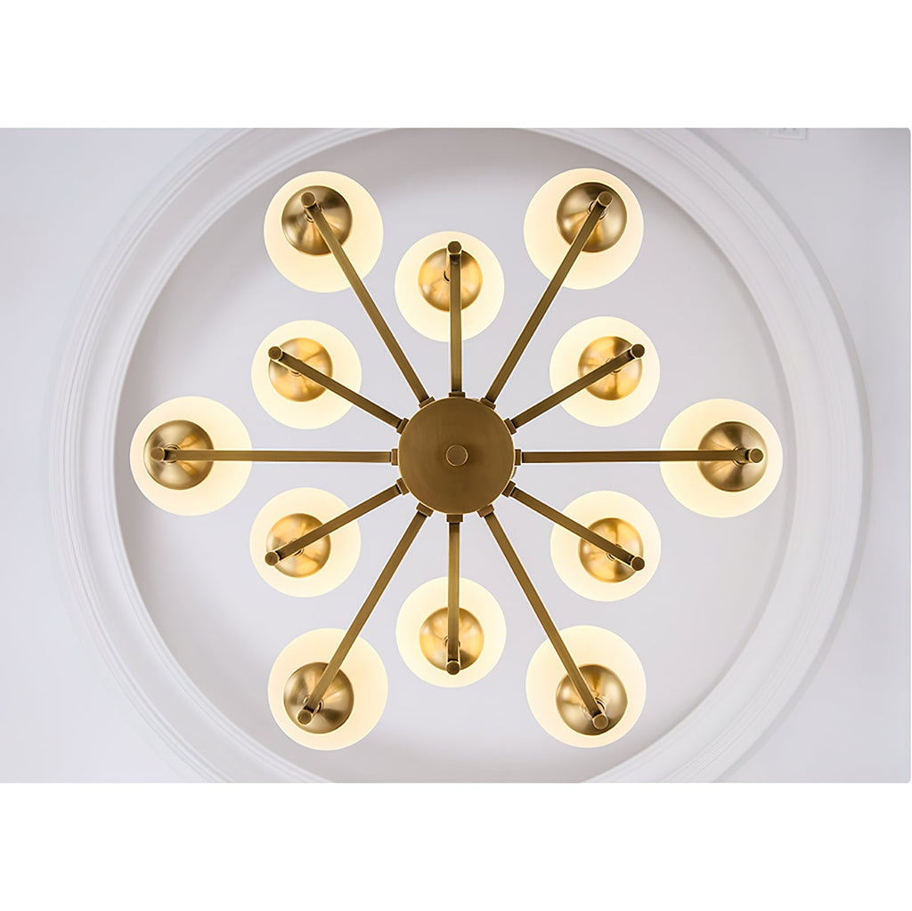 Kenrenfern Glass Chandelier-Moonnatur
