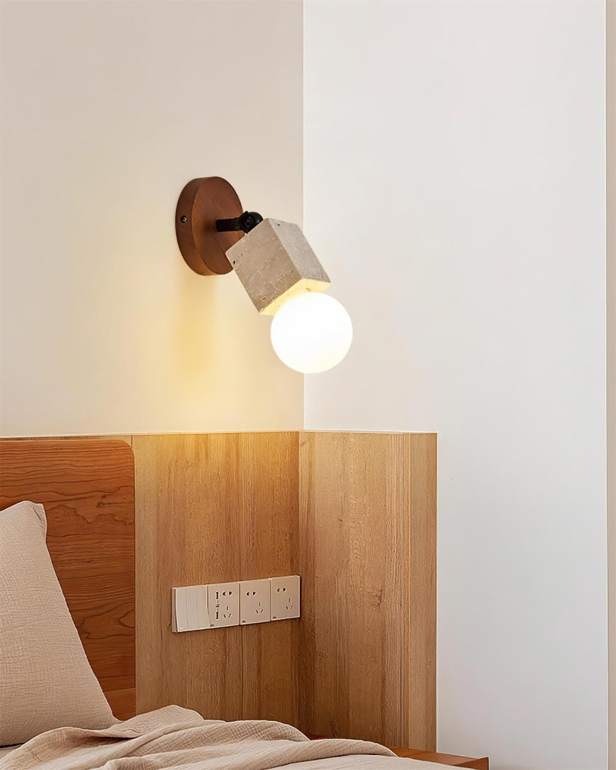 Orenoria Travertine Wall Light-Moonnatur